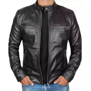 Giacca Giubbotto da Uomo in Vera Pelle di Agnello Nappa