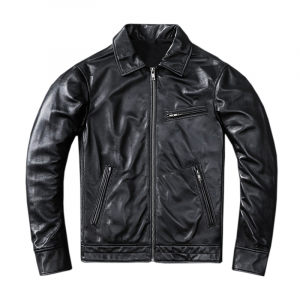 Giacca in Vera Pelle Nappa  da Uomo Nero