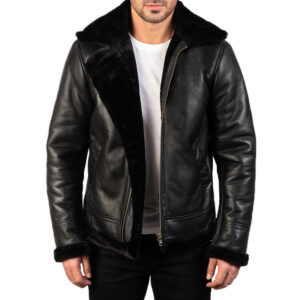 Giubbotto da Uomo Invernale in Vera Pelle Nappa Nero
