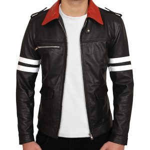 Giubbotto Biker da Uomo in Vera Pelle Nappa