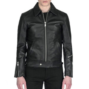 Giacca da Uomo in Vera Pelle Nappa Nera